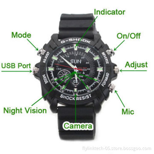 Watch Camera with FHD, 1080P Covert Watch Camera, 4GB Internal Memory, AVI Video File Format